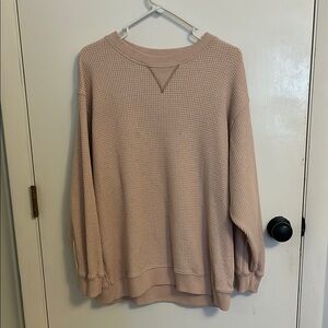 Light Pink Aerie Crew Neck/ Sweater